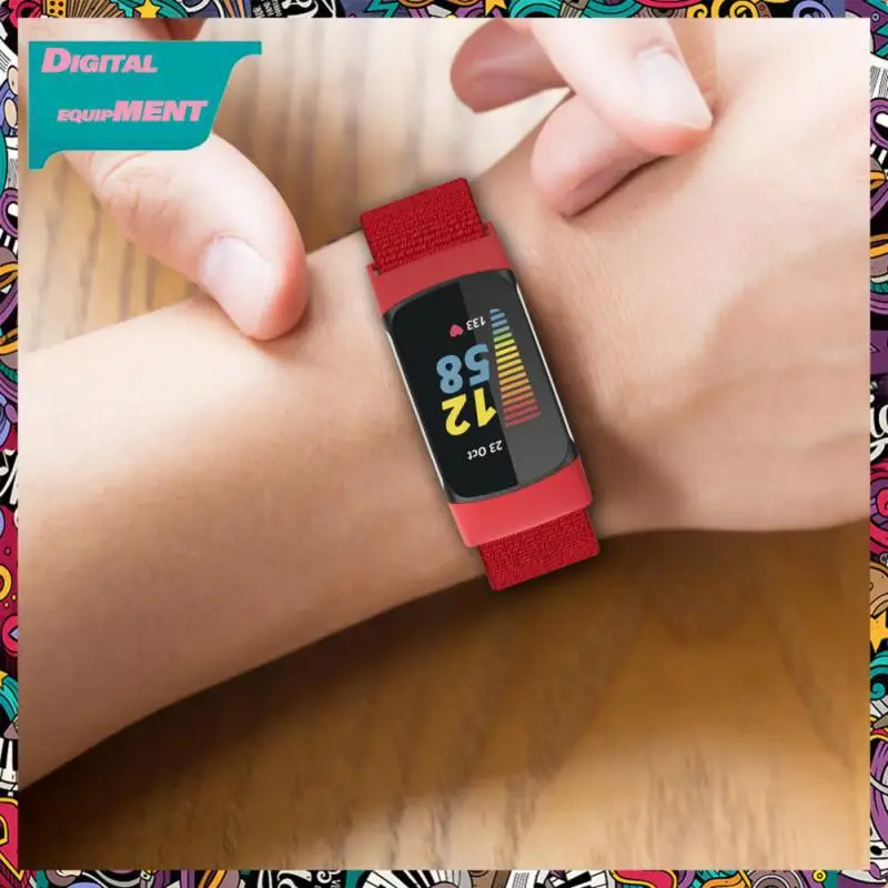 

Secure Connection Silicone Two-color Strap Comfortable For Fitbit Charge5 Easy To Change High-quality Silicone Wristband