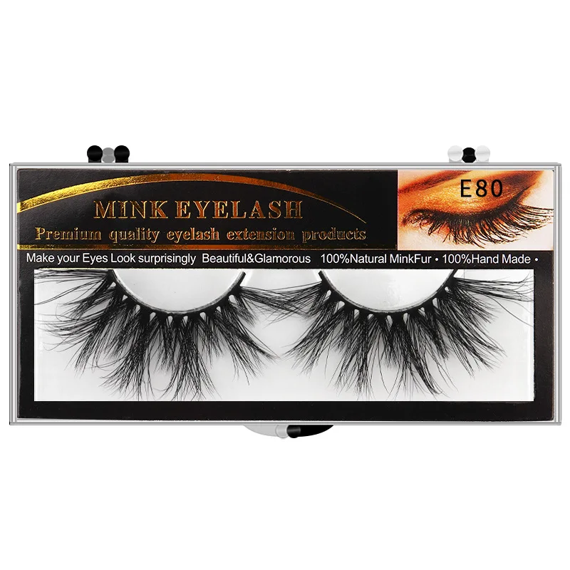 

25mm 5D Mink Eyelashes Long Lasting Lashes Natural Dramatic Volume Eyelashe Extension Thick 3D Reusable Fluffy False Eye lashes
