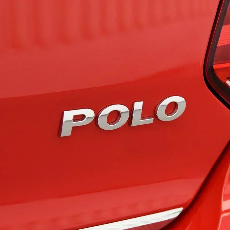 Хром серебристый черный 3D ABS для POLO автомобильный задний багажник наклейка с
