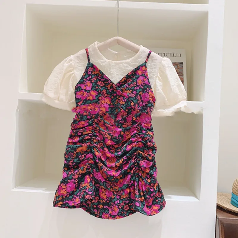 

Toddler Girls Dress 2021 Summer New Princess Dress Lace Embroidery Kids Party Dresses Casual Children Clothing For Baby Girl