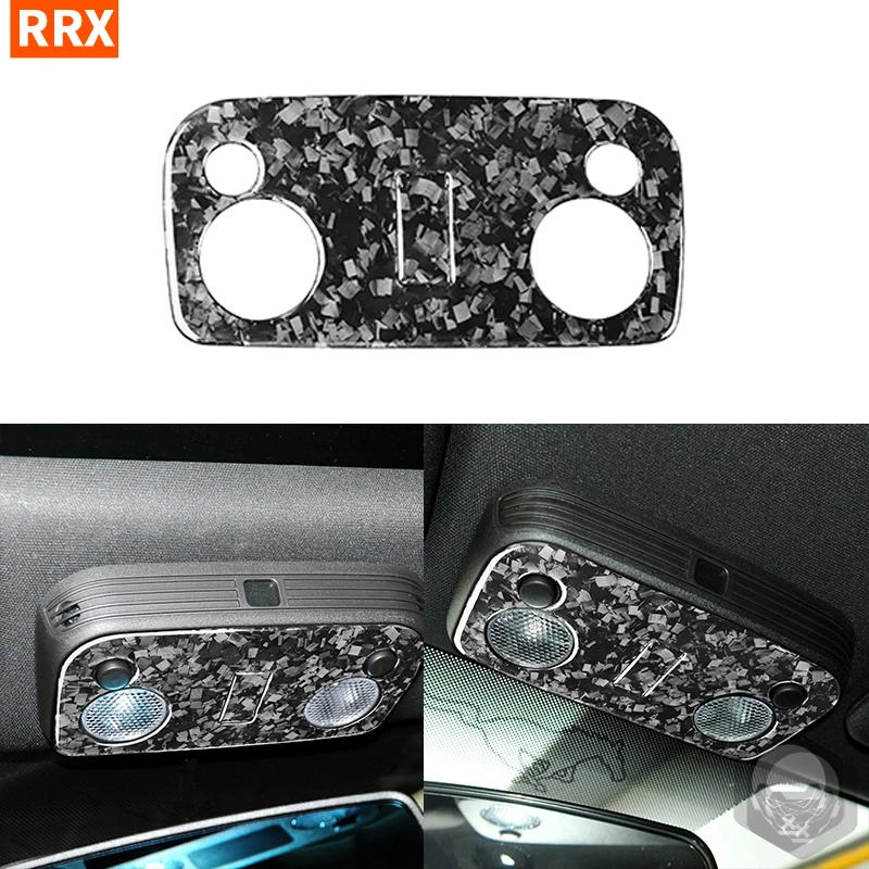

For Ford Mustang 2009 2010 2011 2012 2013 Forged Carbon Fiber Car Head Reading Light Panel Cover Trim Decorative Accessories