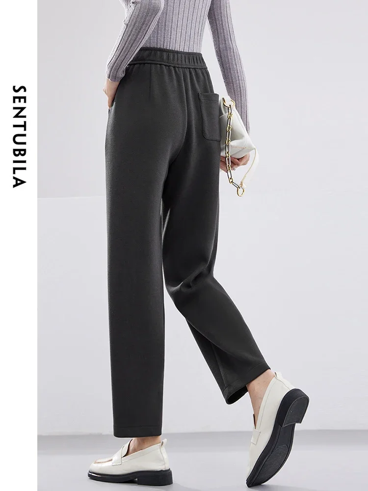 Женские плотные теплые повседневные брюки Sentubila длиной до щиколотки весна 2024
