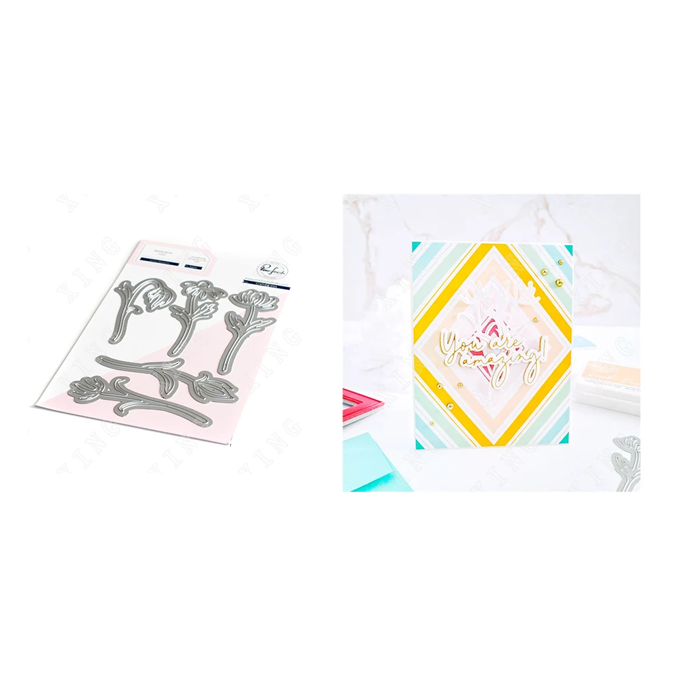

Artistic Blossoms Metal Cutting Dies Diy Crafts Accessories Scrapbooking Greeting Card Decoration Embossing Molds New Arrival
