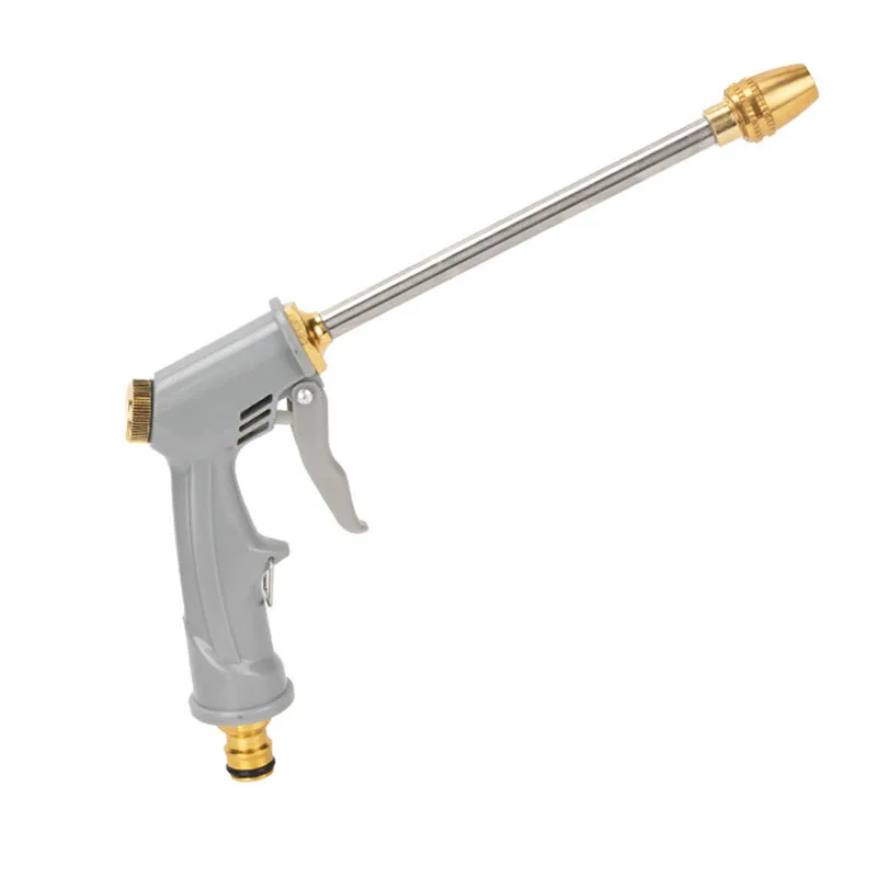 

Металлический водяной пистолет, гальванический удлиненный высокого давления, бытовая насадка для мойки автомобилей, садовый ирригационный водяной пистолет, мойка высокого давления