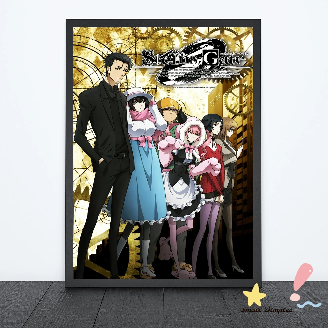 

Плакат Steins Gate из японского аниме, холст, Художественная печать, украшение для дома, настенная живопись (без рамки)