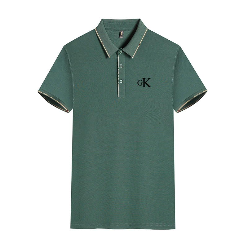 

New Polo Shirt Men's Summer Stripping Men's Short Sleeve Polo Business Dress Luxury Men's T-shirt 2023