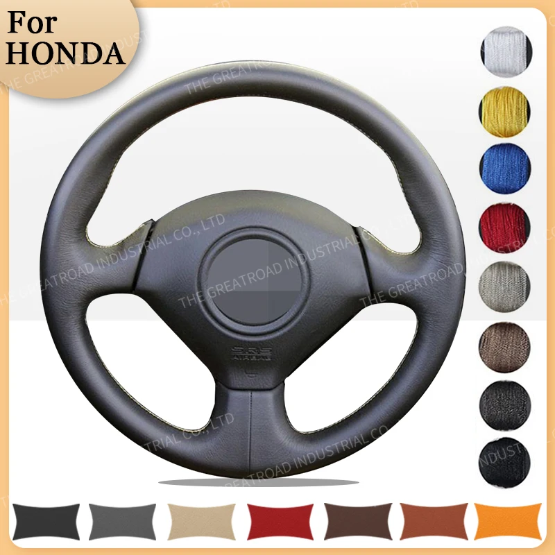 Custom Car Steering Braid Wheel Cover for Honda acura rsx type-s 2005 s2000 2000-2008 Civic si 2002 2003 2004 Auto interior