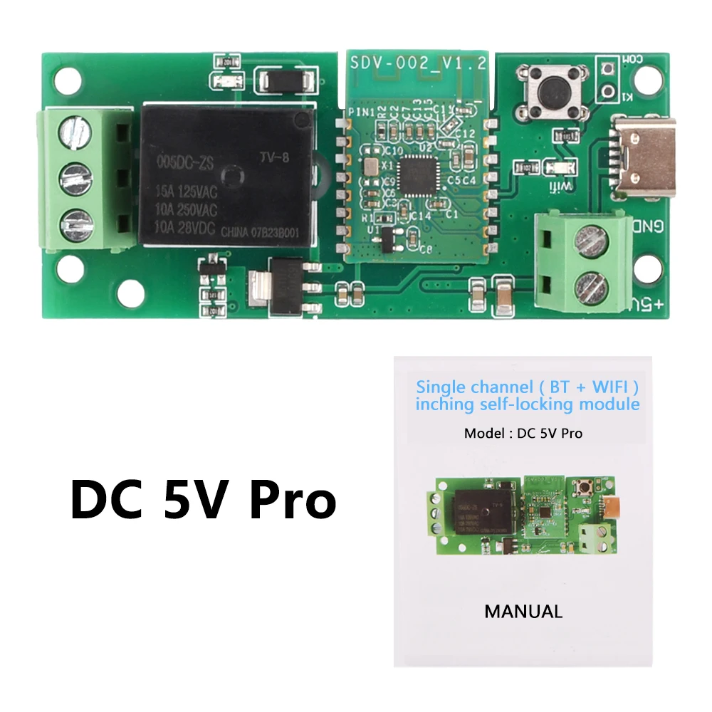 DC7V ~ 32V умный переключатель 2 4 GWIFI кран самоблокирующийся модуль релейный