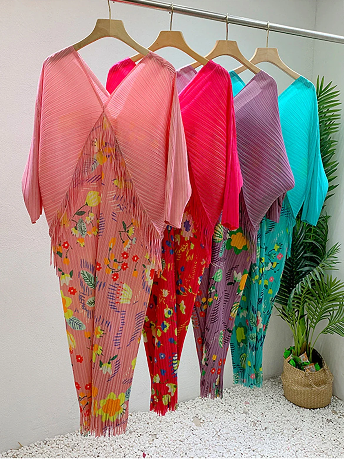 EGRM дизайнерское Плиссированное Платье макси с бахромой 2024 летние новые платья