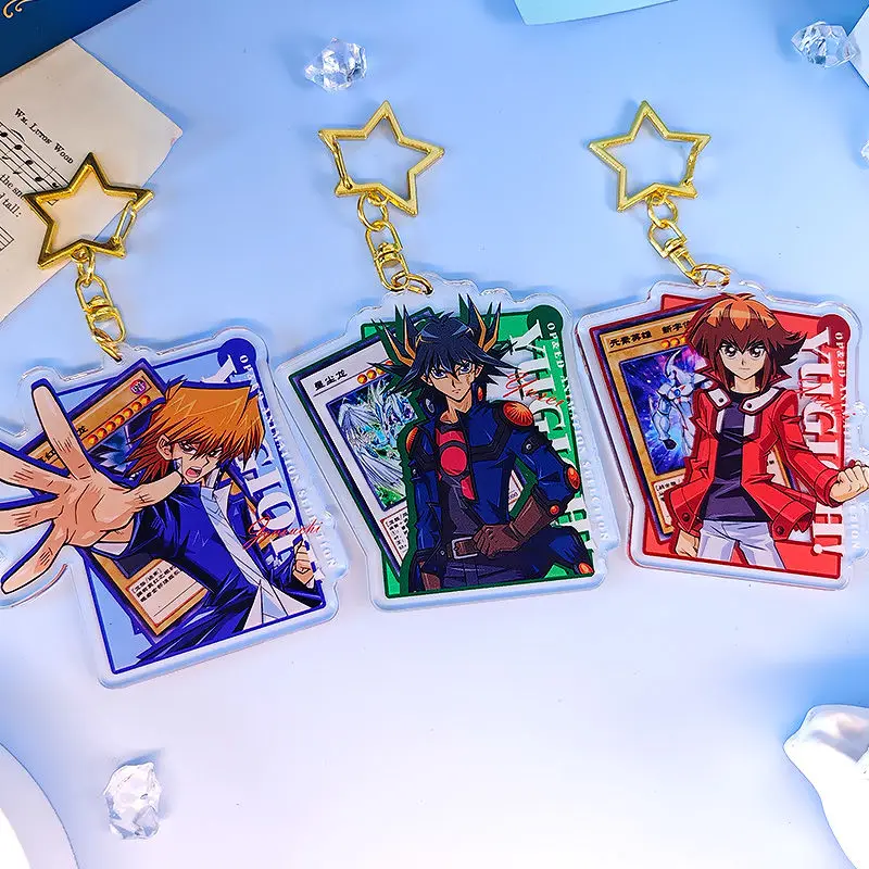 Фото Yu-Gi-Oh товар Seto Kaiba креативный дорогой аниме мультфильм акриловый индивидуальный автомобильный брелок сумка кулон подарок на день рождения №1