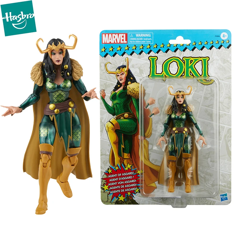 

In Stock Hasbro Marvel Legends Loki Girl Vintage Series Action Figure Comic Collectible Model Gifts Toys for Kids Fans