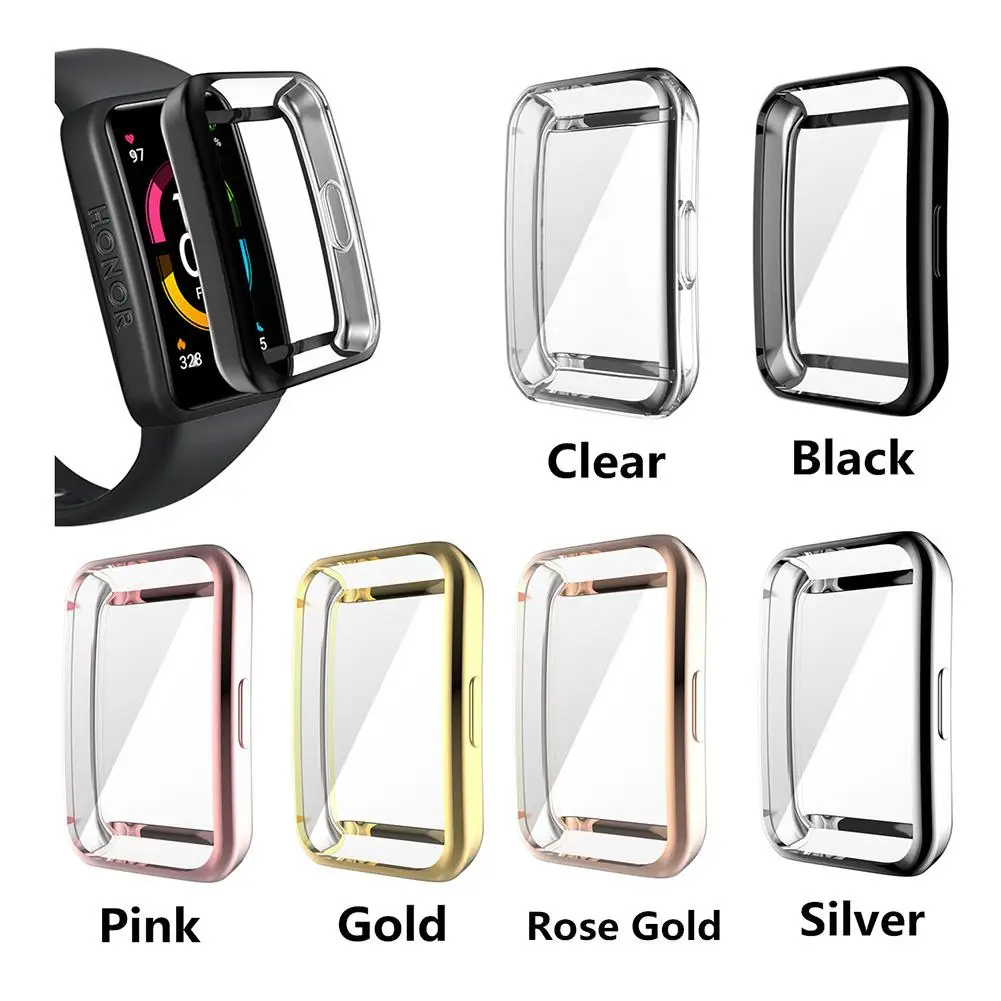

1pcs Soft Screen Protector Case Compatible For Huawei Band 7 Tpu Full Cover Protective Cases Accessories