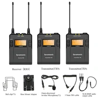 boya uwmic9 broadcast uhf camera wireless lavalier microphone system transmitters and receivers for dslr camera camcorder