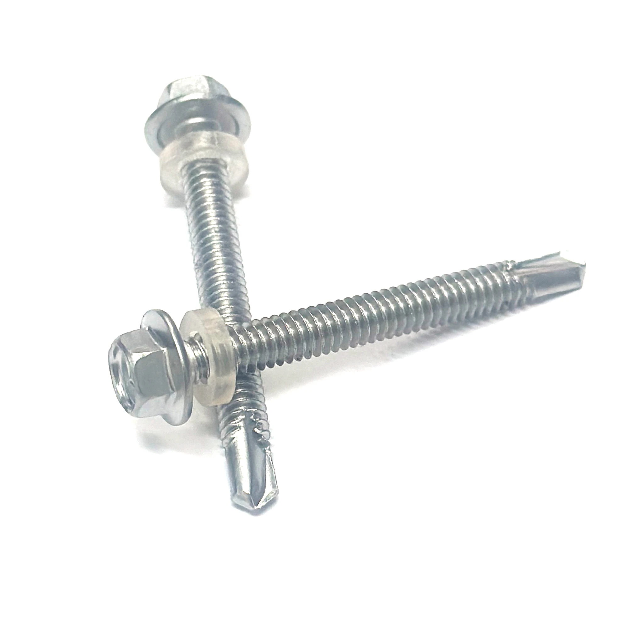 30 шт. Нержавеющая сталь 410 M4.2 M4.8 Наружные шестиугольные саморезы с саморезом