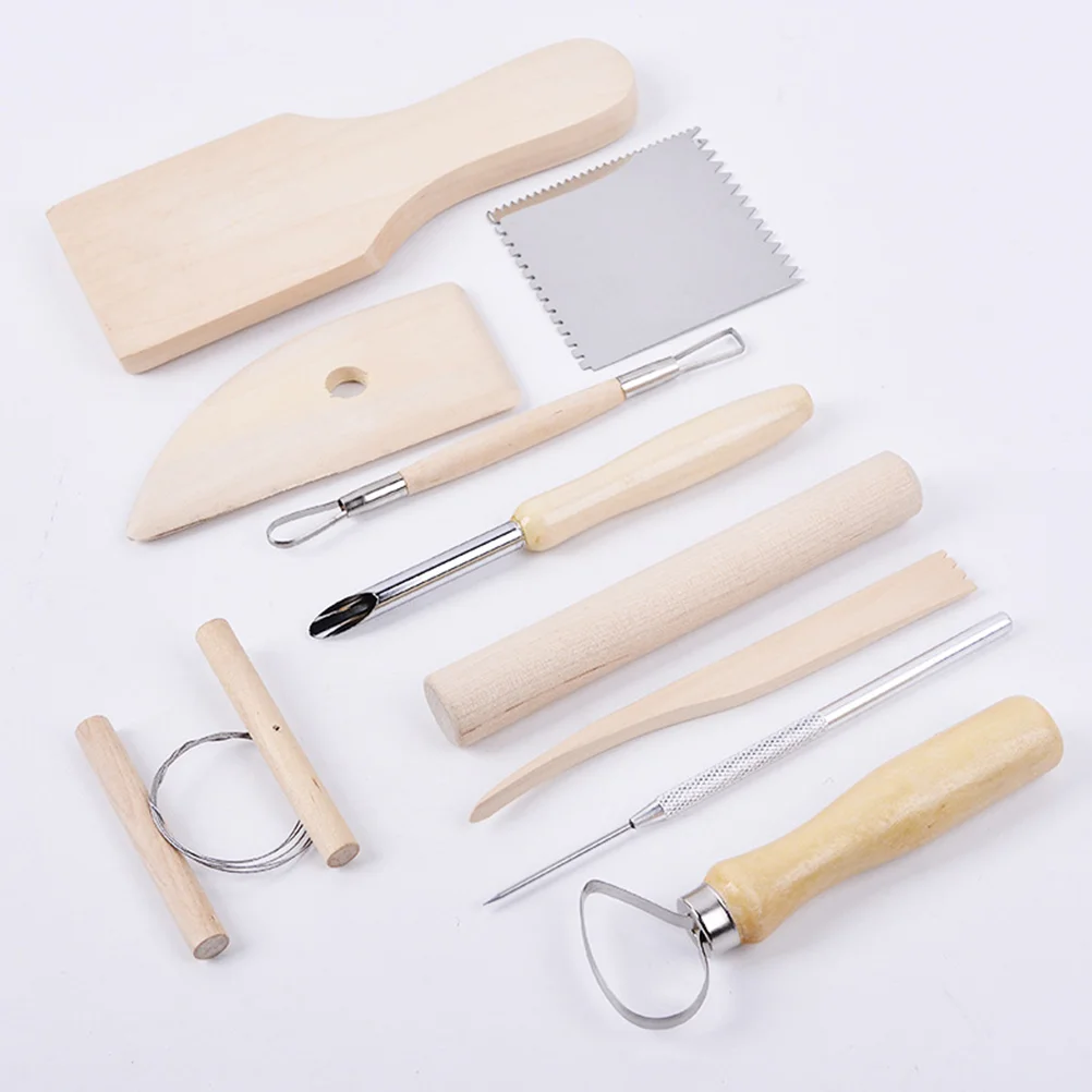 

Clay Tools Tool Modeling Set Steel Stainless Accessory Craft Sculpting Potterypolymer Kit Carving Kids Wood Handle