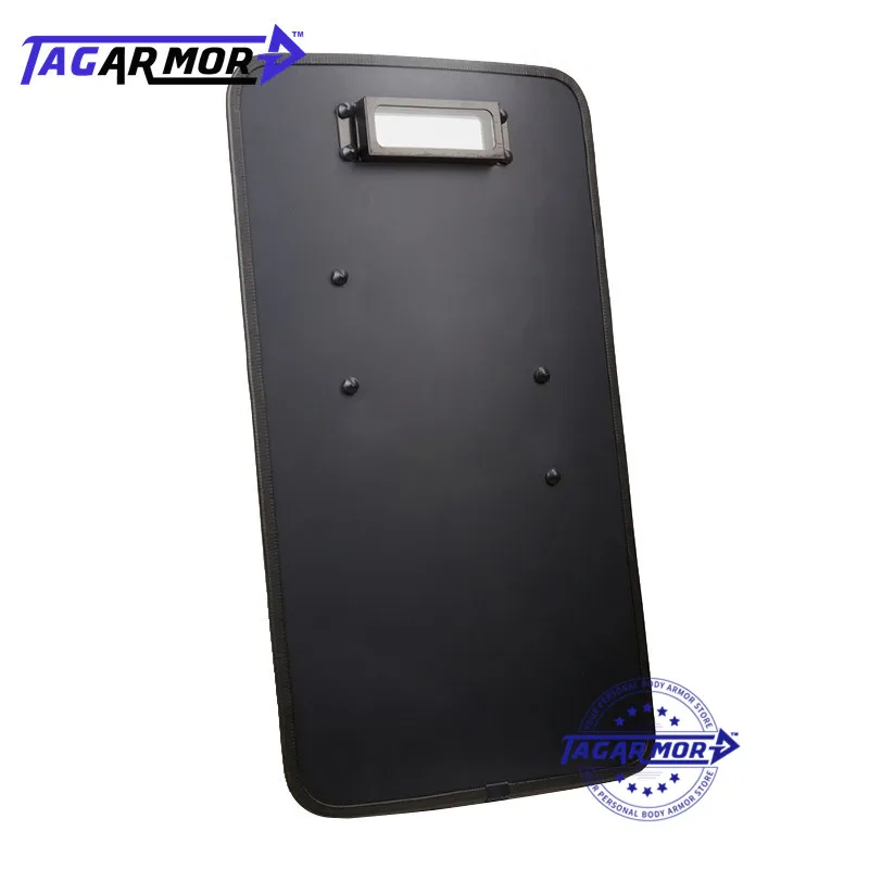

NIJ IIIA Handheld Military Police PE Bullet Proof Shield Ballistic Riot Shield with Ballistic Glass