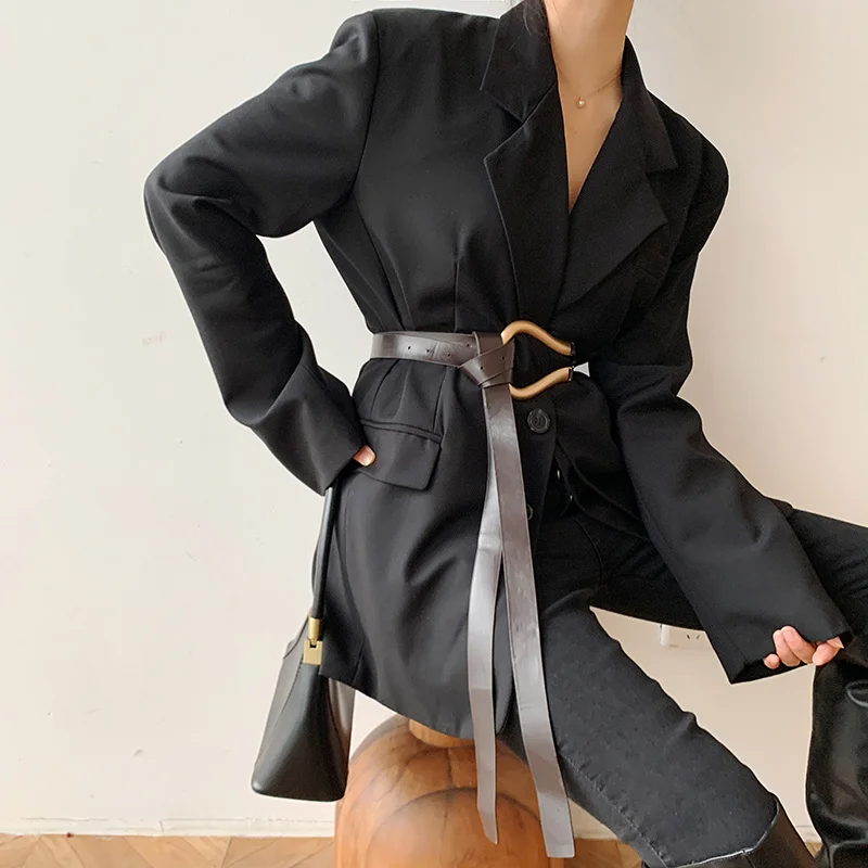 Belt Buckle Ladies Metal Luxury Casual Trendy Women's Clothing Accessories Belts for Dress&Blazer Cinturones Para Mujer