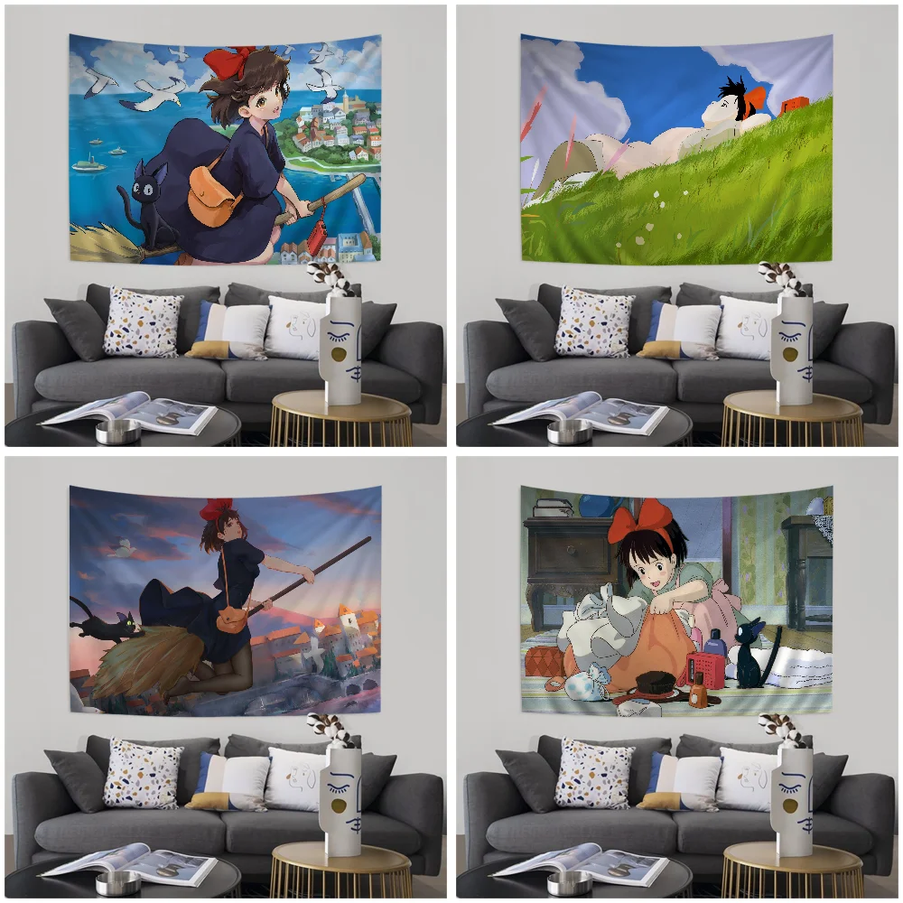 K-Kikis-DeliveryS большой настенный гобелен с принтом художественная научная фантастика