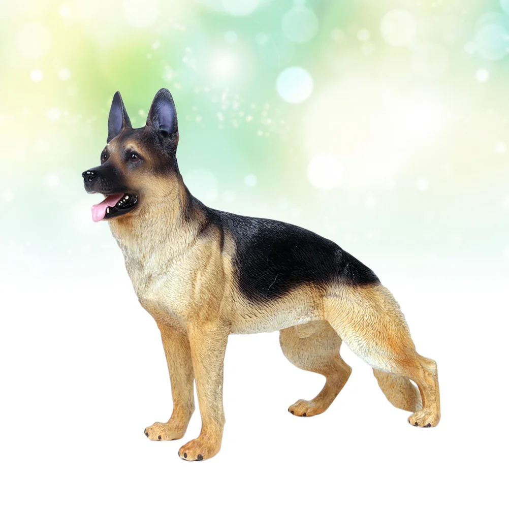 Simultatd модель животного немецкая овчарка игрушки детские креативные настольные