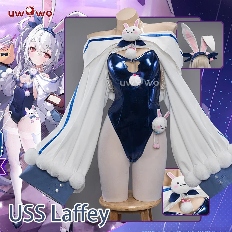 В НАЛИЧИИ UWOWO Game AzuRr Lanee USS Laffey Bunny Косплей Костюм Платье Женская праздничная одежда