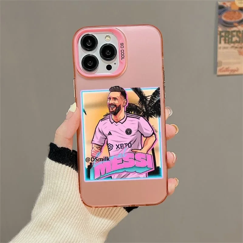 Чехол Famous Footballer M-Messis для Xiaomi Redmi 13C 9C 9T Note 9S 10 11 12 13 Pro K60 Ultra 4G 5G матовая