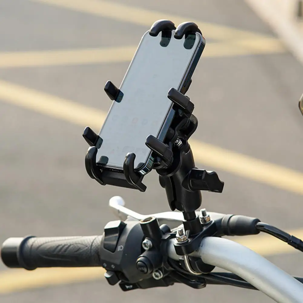 

Мотоциклетный держатель для телефона, регулируемый амортизирующий Универсальный держатель для телефона на руль велосипеда, GPS