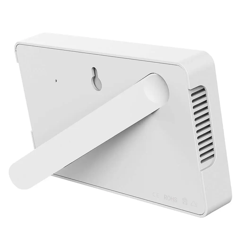 

Temperature Humidity Meter Clock Function Rechargeable Thermometer