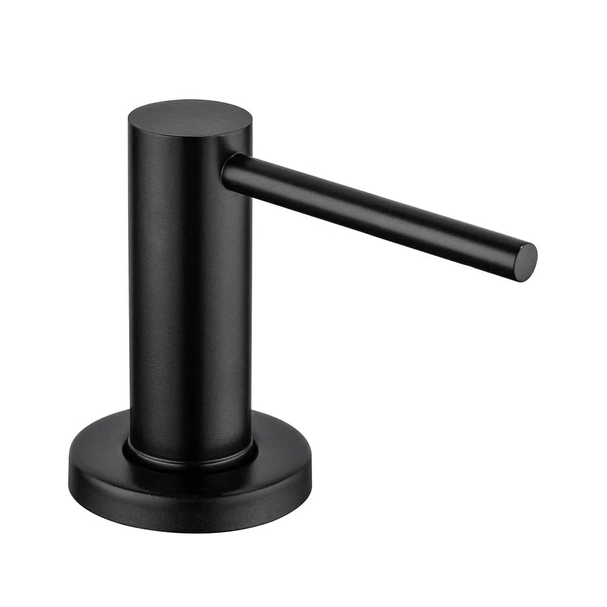 

Kitchen Sink Soap Dispenser Countertop Pump Hand Lotion Built in Bottle Stainless Steel Screw Soap Dispenser Matt Black
