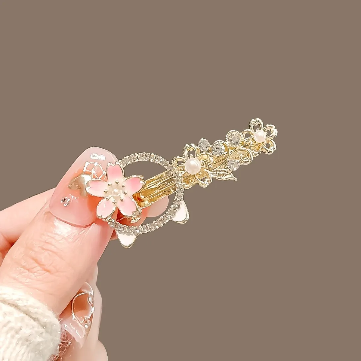 Аксессуары для волос Sweet Cherry Blossom заколка с изображением кота милая боковой