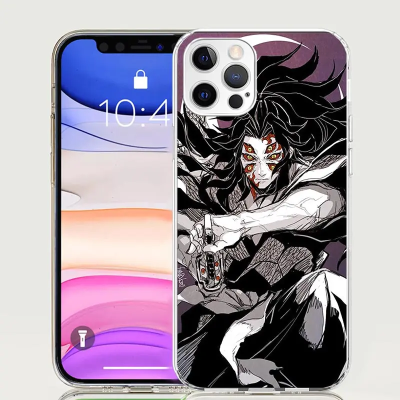Demon Slayer Kibutsuji Muzan Phone Case For Apple Iphone 11 12 13 Mini 14 15 16 Pro Max 7 Plus X XS XR SE Art Customized Coque C
