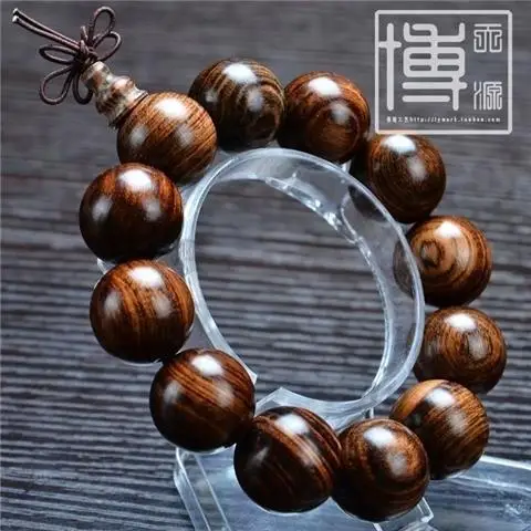Scented Rosewood Bracelet Beads Men and Women Bracelet Agarwood Sandalwood Incense Pterocarpus Santalinus Ebony Rosary Ornament