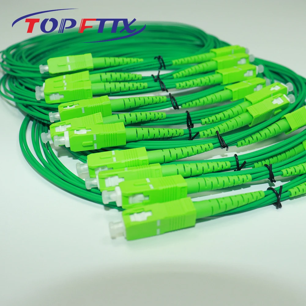 Эксклюзивно для Франции Telecom SC/APC SM G657A2 SX 1 6 мм оптоволоконный патч-корд зеленая