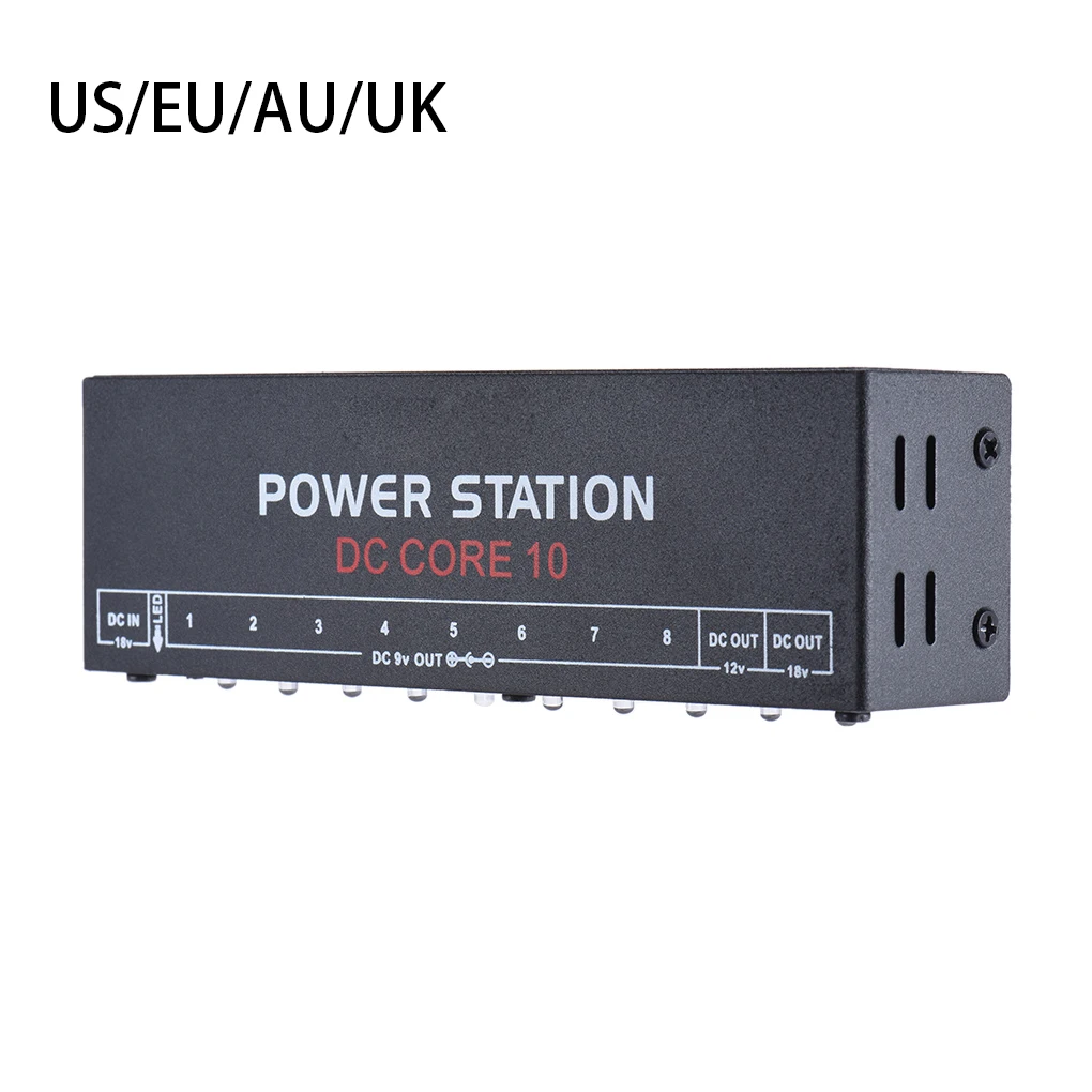 

Electric Acoustic Guitar Effect Pedal Power Supply Station 10 Output Portable Musical Instrument Performance AC100-240V US Plug