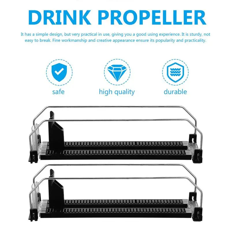 

Shelf Automatic Replenishment Pusher Refill Sliding System for Drinks Display