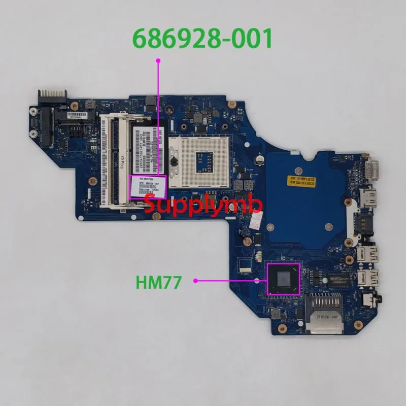 686928-001 Motherboard QCL50 LA-8713P HM77 UMA for HP M6T-1000 M6-1000 M6-1045DX NoteBook PC Laptop Mainboard Tested