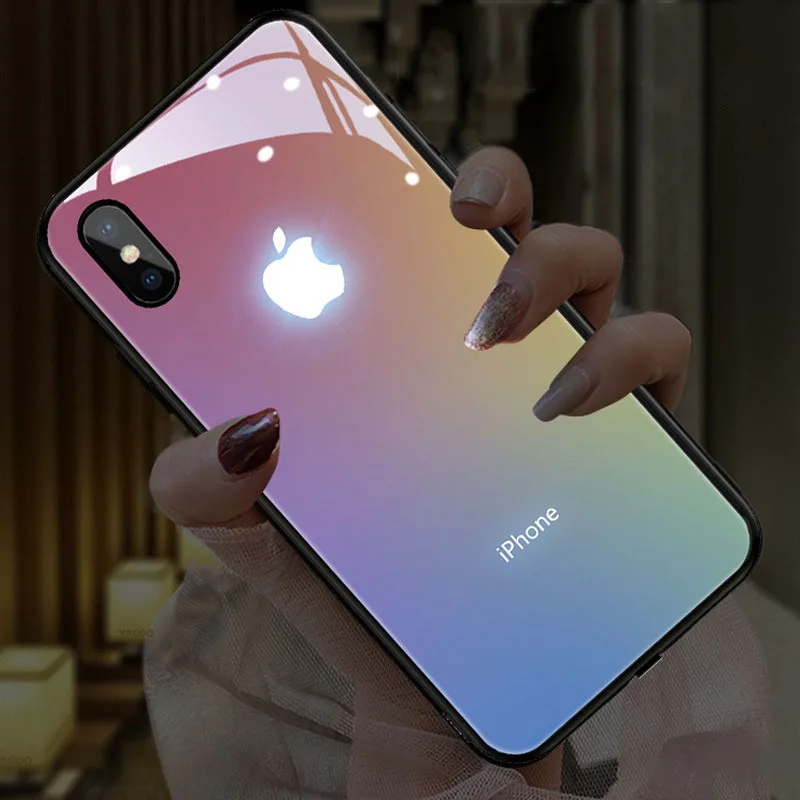 

Phone Case For iPhone Max XR 11 12 13 X XS Pro 7 8 Plus Mini Back Cover Sound Acoustic Control Protect Shockproof Glass Cover