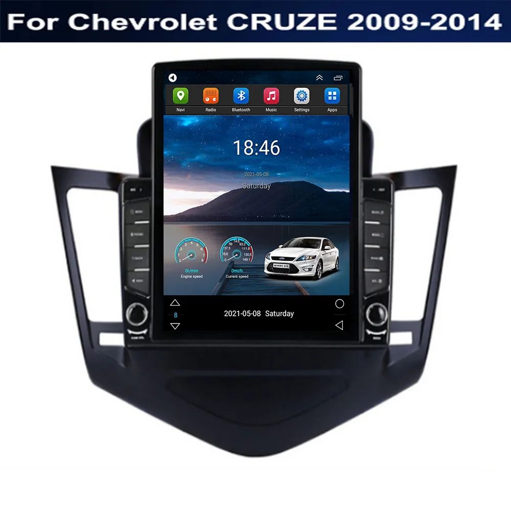 

9.7" Android 12 For Chevrolet CRUZE 2009-2011 2012-2014 Tesla Type Multimedia Car Radio Player Navigation GPS No DVDDSP Camera