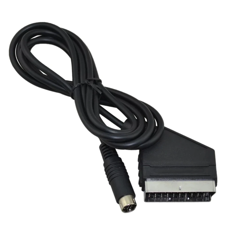 Кабель RGB Scart 1,8 м, соединительный провод патч-корд с стабильной передачей для sega Saturn PAL, NTSC версии игровой консоли