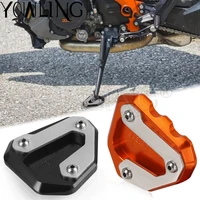 motorcycle accessories cncaluminium flat foot side stand enlarge extension kickstand plate for 1290 superduke gt 2016 2017 2018