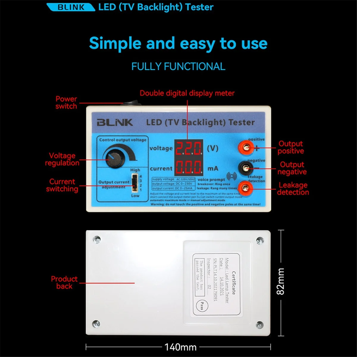 

ABAN TV Backlight Tester Meter