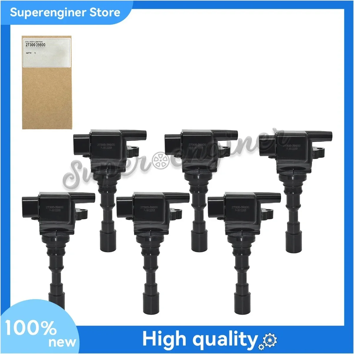 6 шт. катушка зажигания 27300-39800 для Hyundai Terracan Kia Sorento 3 5 л 2003-2006 гг. 2730039800