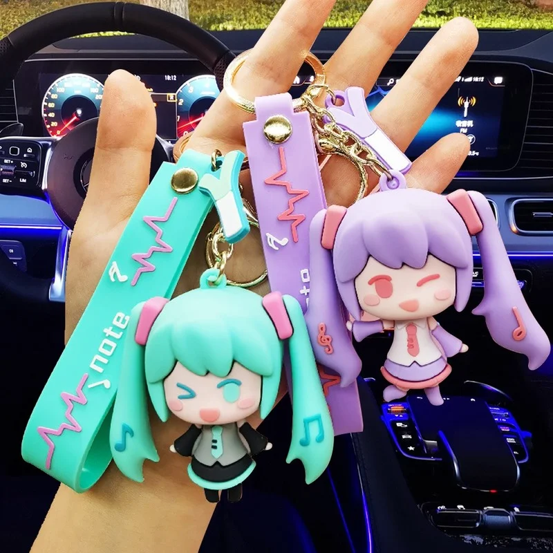 Брелок-подвеска Bandai Hatsune Miku брелок с объемным рисунком из силикагеля в стиле