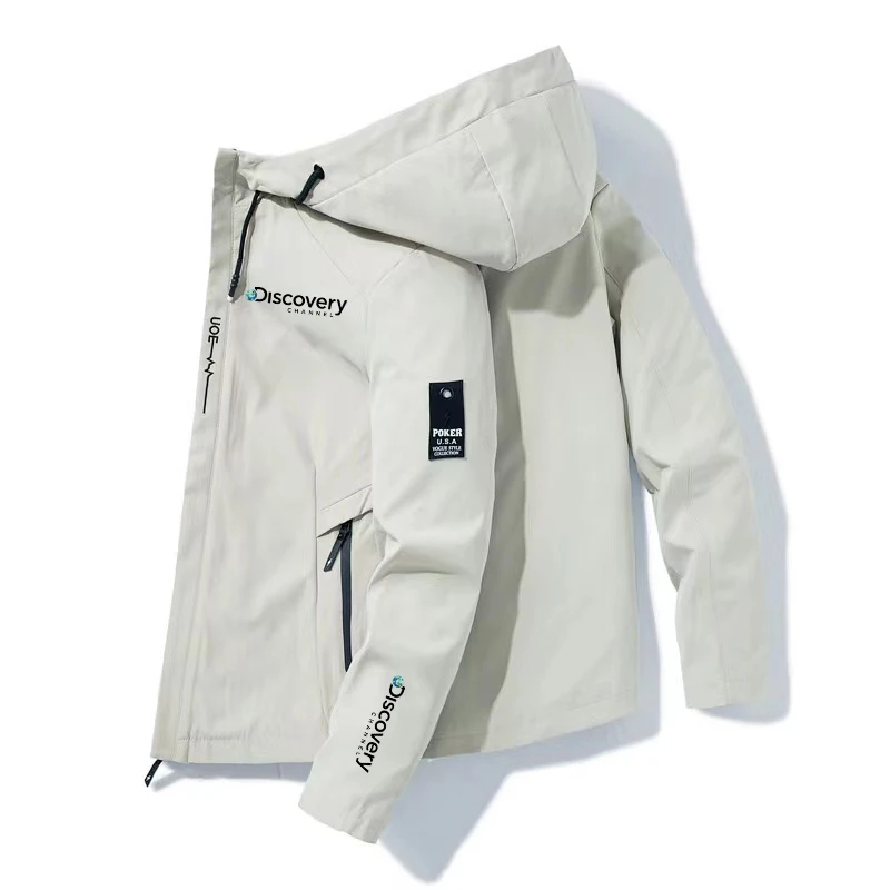 

Discovery Channel Men Clothing Outdoor Camping Hiking Fishing Jacket 2022 Men's Breathable Hoodie Windbreaker Adventure Suit