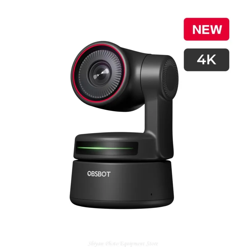 

OBSBOT Tiny PTZ 4K Webcam, AI-Powered Framing & Autofocus, 4K Webcam with Dual Omni-Directional Microphones