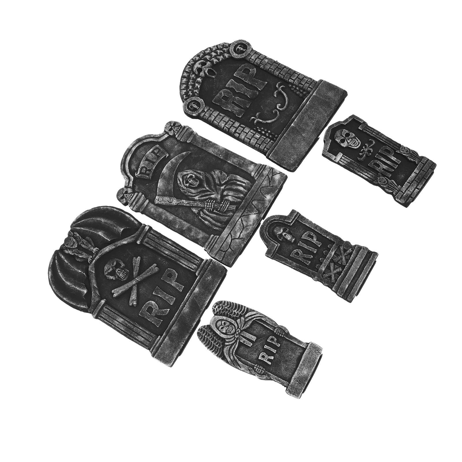 6 шт. украшения надгробие на Хэллоуин кладбище для могили пенопластовые жуткие