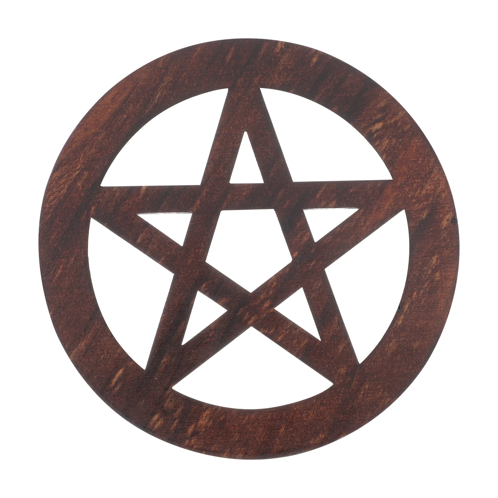 

Wooden Mat Home Altar Decorations Religious Rites Adornment Pentagram Tiles Ornaments Pentacle