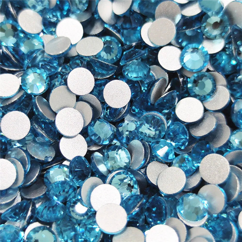 

Top Quality SS3~SS20 Size Rhinestone Crystal Non Hotfix Rhinestone Super Bright Glass Strass DIY Nail Art Decorations