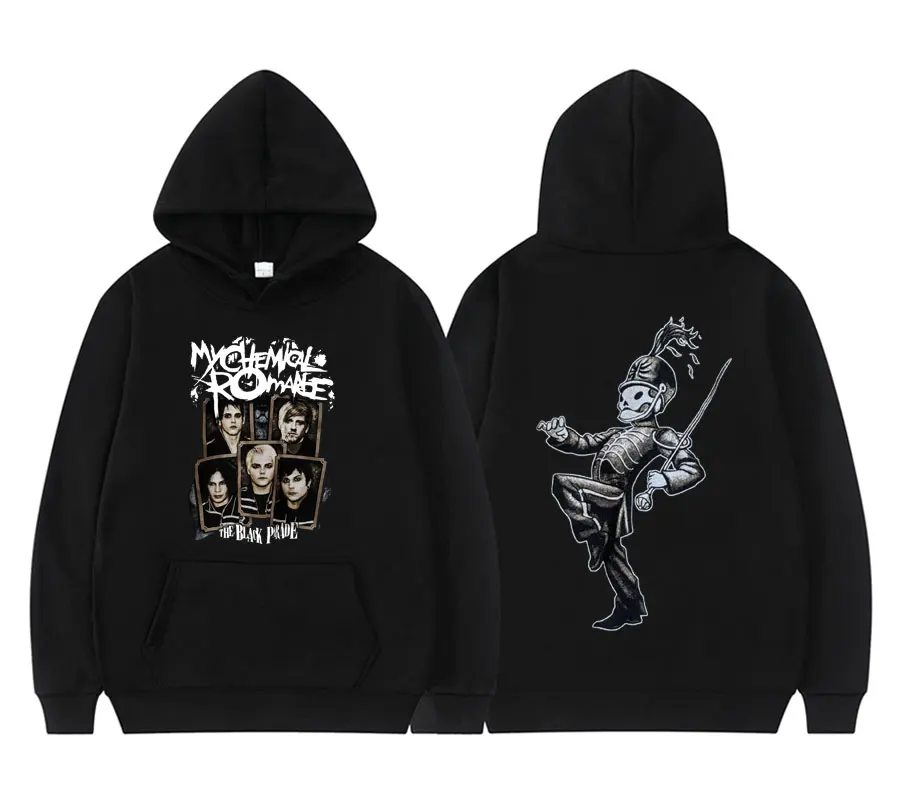 

Personality My Chemical Romance Double Sided Print Hoodie Candle Punk Band Sign Hoodies Tops Men Women Fashion Casual Sweatshirt