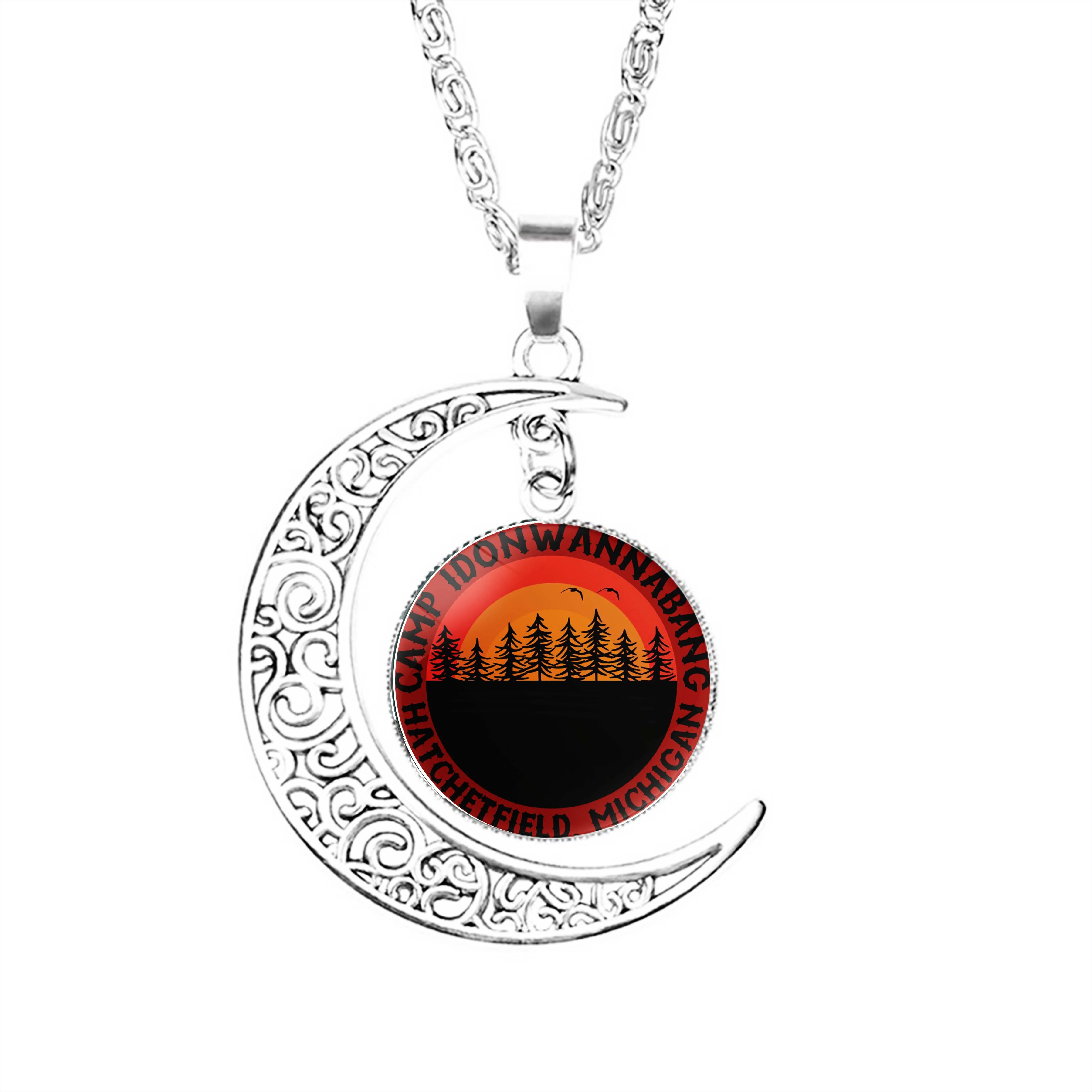 

Ожерелье в виде Луны для женщин и девушек, Ювелирное Украшение с цепочкой, очаровательное модное ожерелье для влюбленных