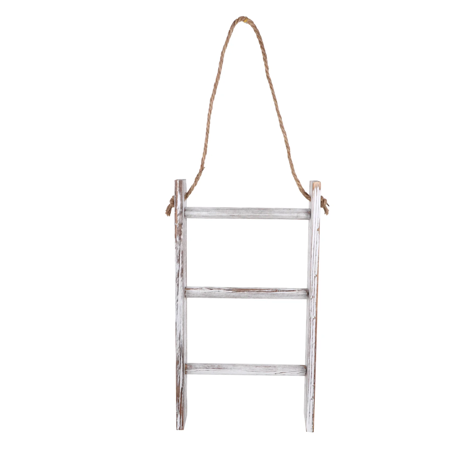 

Trapezoidal Towel Rack Ladder Punch Free With Rope Rod Wall-mounted Racks Organizer Holder Blanket